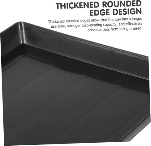 Milisten 2Pcs Bird Toilet Pan Durable Leakproof Bird Cage Bottom Tray Dog Crate Holder for Easy Cleanup Odor Resistant Bunny Potty Tray in Saudi Arabia