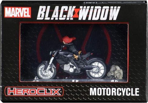 Wizkids Marvel Heroclix: Black Widow Movie - أسود أرملة مع دراجة نارية in Saudi Arabia