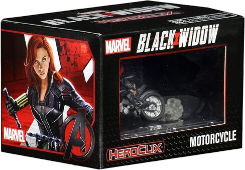 Wizkids Marvel Heroclix: Black Widow Movie - أسود أرملة مع دراجة نارية in Saudi Arabia
