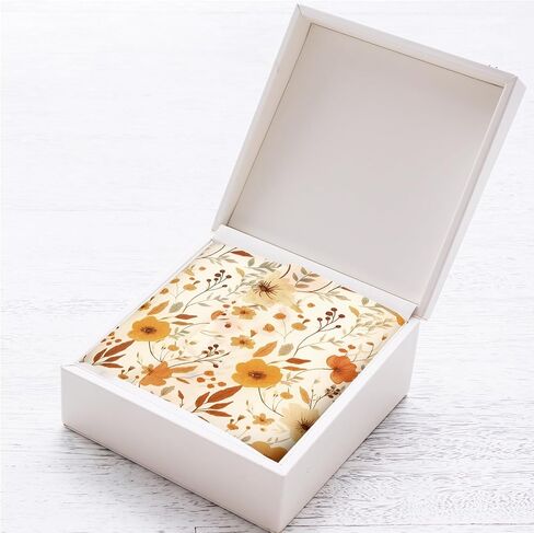 FYSUIMU 60 Sheets Fall Tissue Papers Vintage Wildflower Wrapping Paper Watercolor Floral Decorative DIY Craft Paper for Autumn Birthday Wedding, 14 x 20 Inch in Saudi Arabia