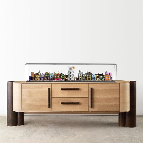 Acrylic Display Case Compatible with Lego 76444 Alley Wizarding Shops Dustproof Clear Display Box(NOT Included The Model) in Saudi Arabia