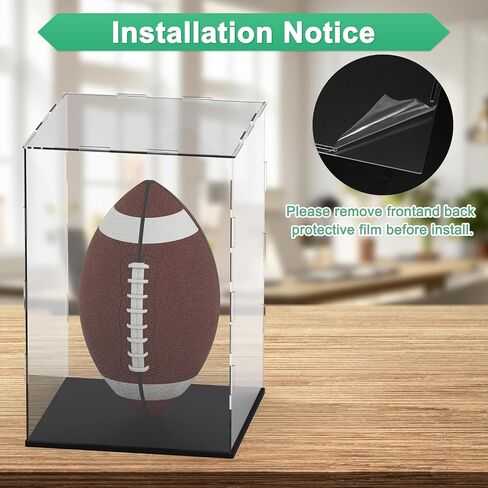 Clear Acrylic Display Case, 12 x 12 x 8 Inch Assemble Clear Acrylic Display Box Dustproof for Action Figures/Model/Statues/Collectibles/Doll/Toys/Home Storage in Saudi Arabia