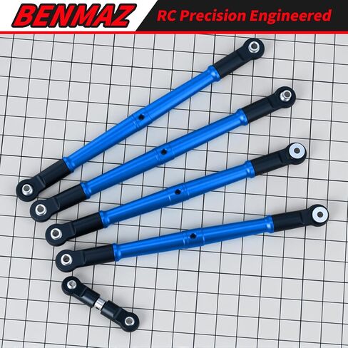 ألومنيوم سبيكة التوجيه ROD ROD TURNBUCKLES TINGROM RODS ترقية أجزاء لأرما 1/8 KRATON Outcast Talion 6S BLX (أحمر) in Saudi Arabia