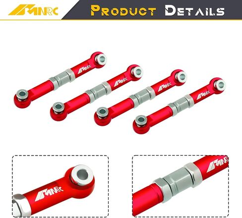 4pcs alum leum stering turnbuckles camber tie tie rol inticage for hypergo 1/16 h16bm h16pl h16gt h16dr16209 in Kuwait