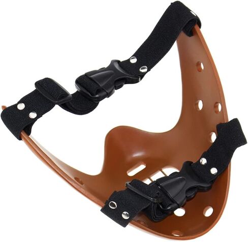 Hannibal Lecter Mask Cosplay The Silence of The Lambs Half Face Killer Halloween Costume Props Resin in Saudi Arabia
