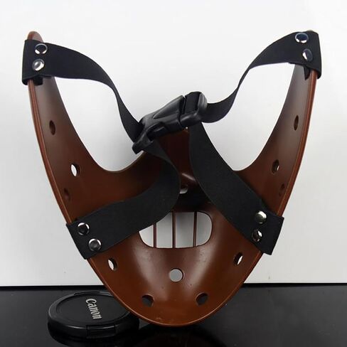 Hannibal Lecter Mask Cosplay The Silence of The Lambs Half Face Killer Halloween Costume Props Resin in Saudi Arabia