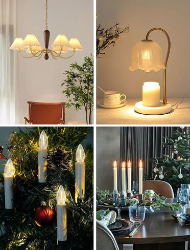 Silicone Dipped Candle Light Bulbs Country Style Candle Replacement Bulbs 5 Watts Clear Silicone Light Bulbs for Window Candles Chandeliers, C7/E12 Candelabra Base (12 Pack) in Saudi Arabia