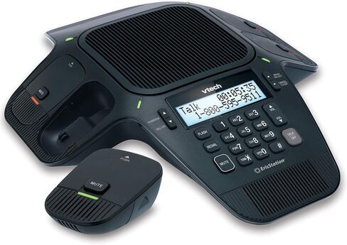 VTech VCS704 ERISSTATION DECT 6.0 هاتف مؤتمر مع أربعة ميكروفونات لاسلكية باستخدام تقنية OrbitLink اللاسلكية (متجددة) in Saudi Arabia