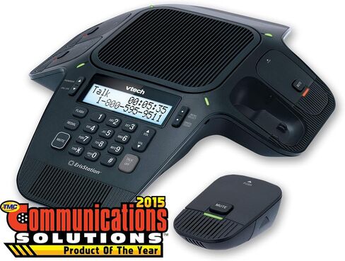 VTech VCS704 ERISSTATION DECT 6.0 هاتف مؤتمر مع أربعة ميكروفونات لاسلكية باستخدام تقنية OrbitLink اللاسلكية (متجددة) in Saudi Arabia