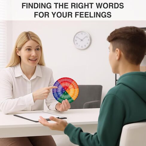 مشاعر الصبيان عجلات مكتب علاج مكتب المكتب ، مخطط عجلات مزدوج الوجه لديكور الصحة العقلية ، مكتب الاستشارات يجب أن يكون هدايا ، هدايا المعالج ، مخطط لمشاعر الصحة العقلية للنساء الرجال in Kuwait