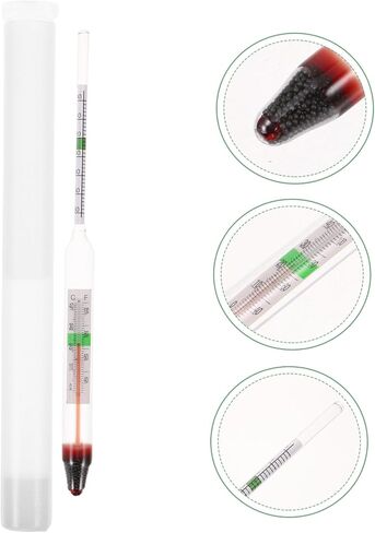 1Set Salinity Hydrometer for Aquarium Accurate Water Density Lightweight Glass Test Tool for Saltwater Easy to Use for Fish Tanks and Swimming Pools in Saudi Arabia