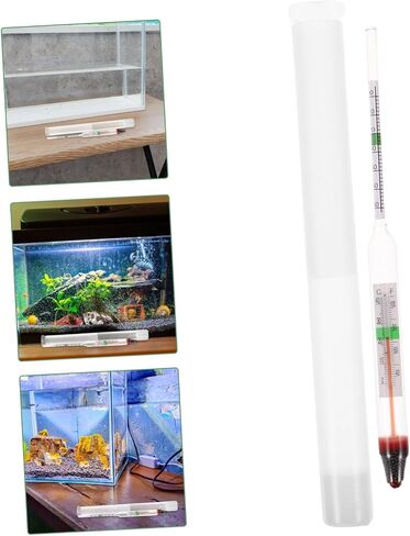 1Set Salinity Hydrometer for Aquarium Accurate Water Density Lightweight Glass Test Tool for Saltwater Easy to Use for Fish Tanks and Swimming Pools in Saudi Arabia