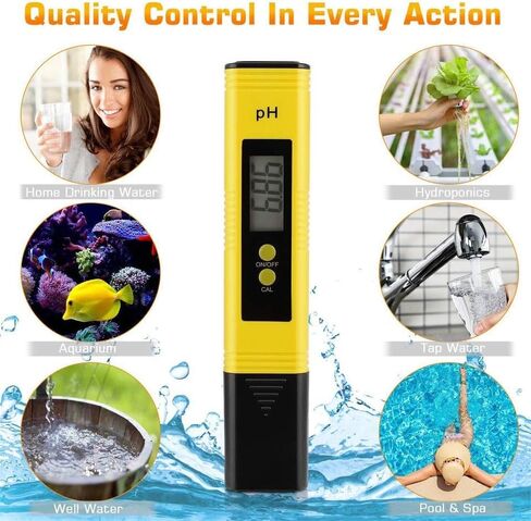 LCD Digital Electric PH Meter Tester Pocket Hydroponics Aquarium Water Test in Saudi Arabia