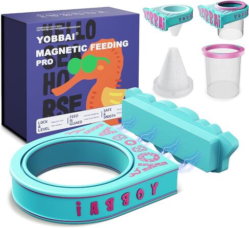 Magnetic Fish Feeding Ring – Strong Magnet Feeder for Betta Goldfish Shrimp, Stops Waste, Anti Jump, Works with Floating Pellets Frozen & Live Worms in Kuwait