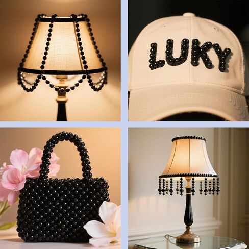 1225 PCS Ivory White 5 حبات لؤلؤة لحجم لمجوهرات صنع أدوات DIE DIY للأساور والأقراط والقلائد والكرات in Kuwait