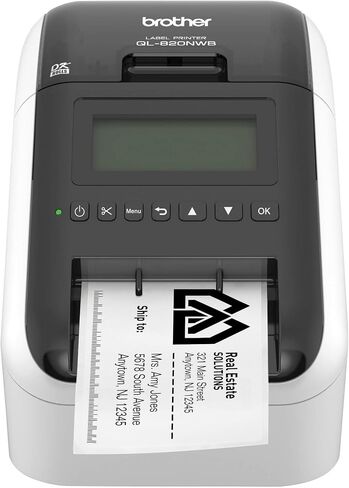Brother Professional Ultra Flexible Label Printer with Wired, Wireless and Bluetooth Connectivity, White - 300 x 600 dpi, Backlit Monochrome LCD Display, Auto Cut - Cbmoun USB_Extension_Cable in Saudi Arabia