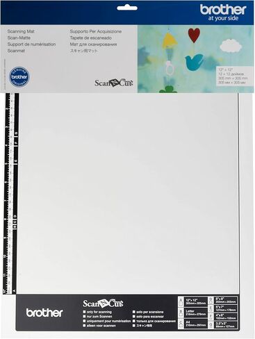 Brother ScanNCut Mat CAMATS12, 12" x 12" Scanning Mat, Non-Tack to Convert Materials into Custom Designs ( Packaging May Vary ) in Saudi Arabia