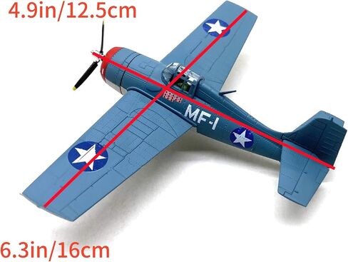 Dagijird Simulation Alloy Aircraft Model 1:72 Alwii WWII US Navy F4F Wildcat Fighter Model in Kuwait