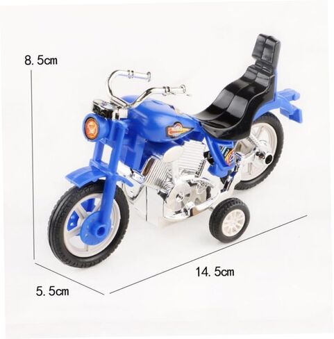 Toyvian 4pcs Mini Plastic Inertial Motorbike Pull Back Friction Powered Motorcycle Models Educational Safe Play in Saudi Arabia