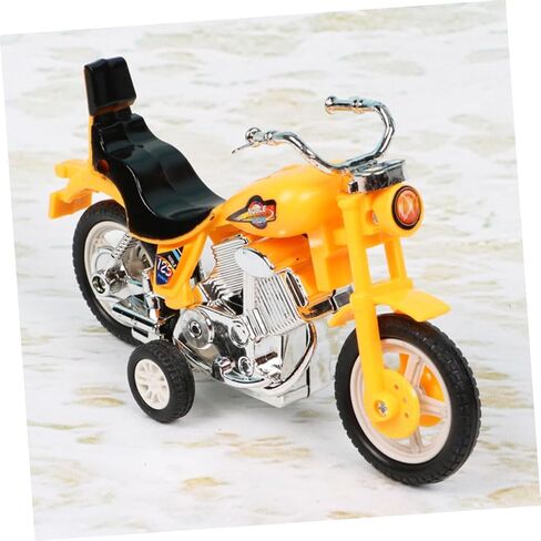 Toyvian 4pcs Mini Plastic Inertial Motorbike Pull Back Friction Powered Motorcycle Models Educational Safe Play in Saudi Arabia