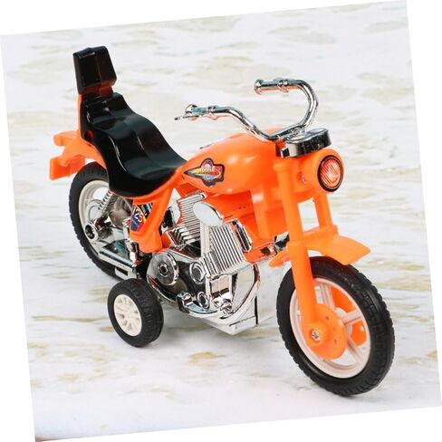 Toyvian 4pcs Mini Plastic Inertial Motorbike Pull Back Friction Powered Motorcycle Models Educational Safe Play in Saudi Arabia