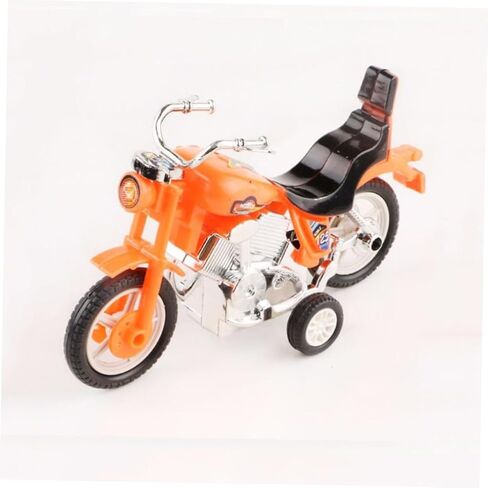 Toyvian 4pcs Mini Plastic Inertial Motorbike Pull Back Friction Powered Motorcycle Models Educational Safe Play in Saudi Arabia