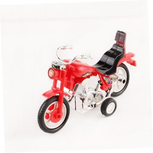 Toyvian 4pcs Mini Plastic Inertial Motorbike Pull Back Friction Powered Motorcycle Models Educational Safe Play in Saudi Arabia