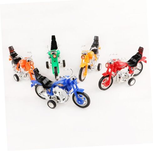 Besportble 4pcs Mini Plastic Motorcy Procited Fricked Paricted طرازات دراجة نارية بالقصور الذاتي تسحب الهدايا in Saudi Arabia