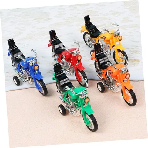 Besportble 4pcs Mini Plastic Motorcy Procited Fricked Paricted طرازات دراجة نارية بالقصور الذاتي تسحب الهدايا in Saudi Arabia