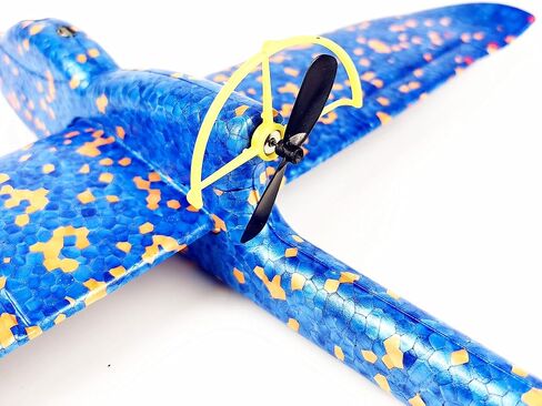 2 عبوة طائرة رغوة كهربائية ، رمي طائرة الطائرات الطائرات الطائرات الطائرات مع شحن USB وقيادة ألعاب الطائرات الخارجية المتوهجة مع المحرك (الأحمر والأزرق) in Kuwait