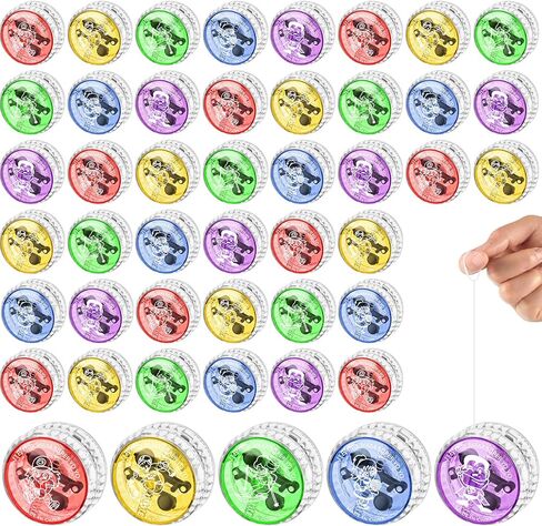 50 حزمة LED LED UP Yoyos ملونة من البلاستيك yo-yos للمبتدئين بكميات يو يو يوس للحصول على جوائز عيد ميلاد الفصول in Saudi Arabia