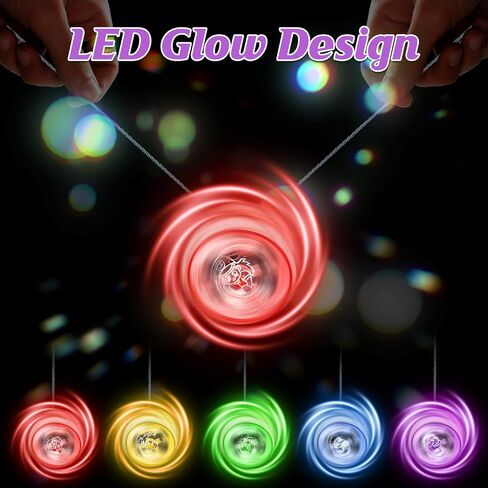 50 حزمة LED LED UP Yoyos ملونة من البلاستيك yo-yos للمبتدئين بكميات يو يو يوس للحصول على جوائز عيد ميلاد الفصول in Saudi Arabia