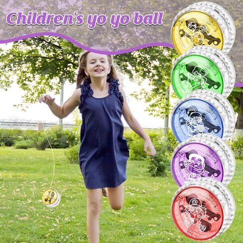 50 حزمة LED LED UP Yoyos ملونة من البلاستيك yo-yos للمبتدئين بكميات يو يو يوس للحصول على جوائز عيد ميلاد الفصول in Saudi Arabia