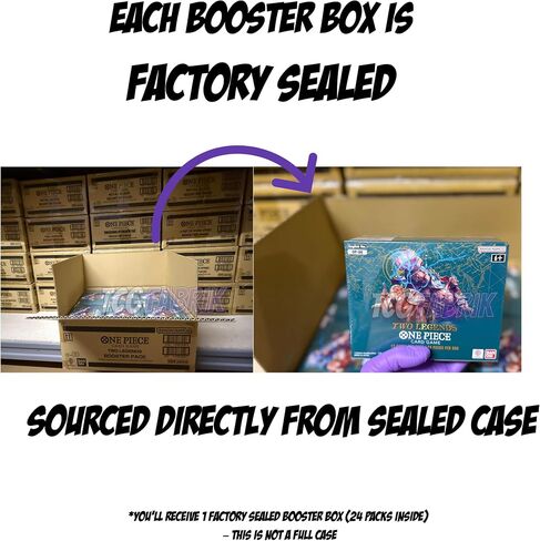OP08 Booster Boster English two Legends Booster Boster Display Factory مختومة لـ OP08 بطاقات One Piece English TCG (24 عبوة) in Kuwait
