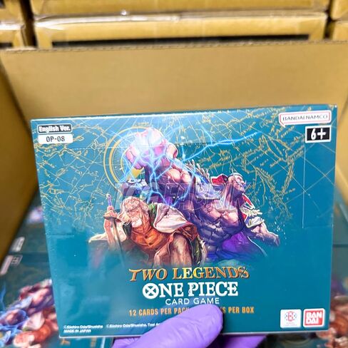 OP08 Booster Boster English two Legends Booster Boster Display Factory مختومة لـ OP08 بطاقات One Piece English TCG (24 عبوة) in Kuwait