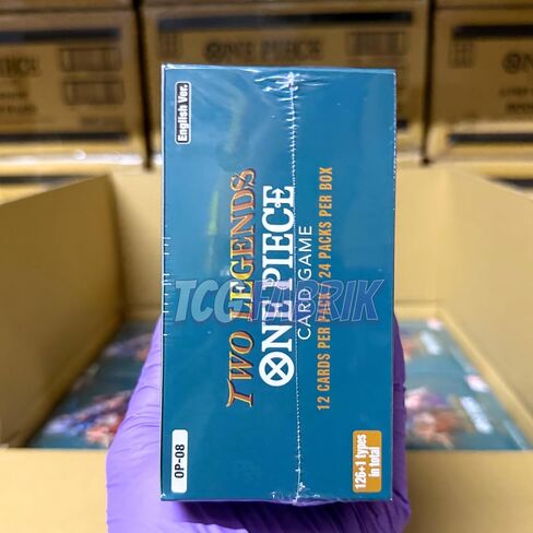 OP08 Booster Boster English two Legends Booster Boster Display Factory مختومة لـ OP08 بطاقات One Piece English TCG (24 عبوة) in Kuwait