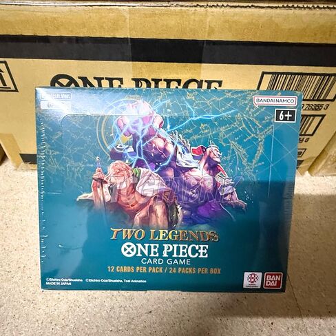 OP08 Booster Boster English two Legends Booster Boster Display Factory مختومة لـ OP08 بطاقات One Piece English TCG (24 عبوة) in Kuwait