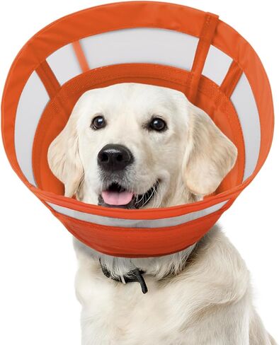 ASENKU Dog Cone Collar, Soft Adjustable Cone for Dogs to Stop Licking, Lightweight Recovery Dog Cone After Surgery, Pet E-Collar for Small, Medium & Large Dogs(Blue, XL) in Kuwait