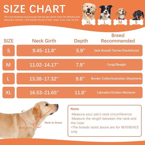 ASENKU Dog Cone Collar, Soft Adjustable Cone for Dogs to Stop Licking, Lightweight Recovery Dog Cone After Surgery, Pet E-Collar for Small, Medium & Large Dogs(Blue, XL) in Kuwait