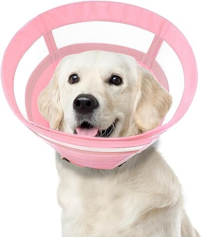 ASENKU Dog Cone Collar, Soft Adjustable Cone for Dogs to Stop Licking, Lightweight Recovery Dog Cone After Surgery, Pet E-Collar for Small, Medium & Large Dogs(Blue, XL) in Kuwait