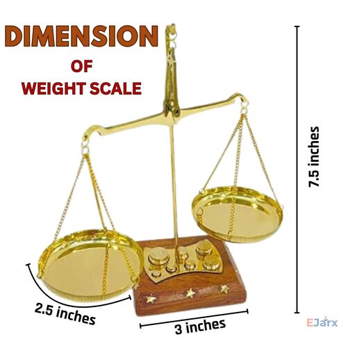 وزن الذهب التقليدي القديم (Tarazu) النحاس النحاس المقياس التوازن التوازن في قانون العدالة مقياس الديكور ديكور المنزل بحري مقياس وزن نحاسي صغير in Kuwait