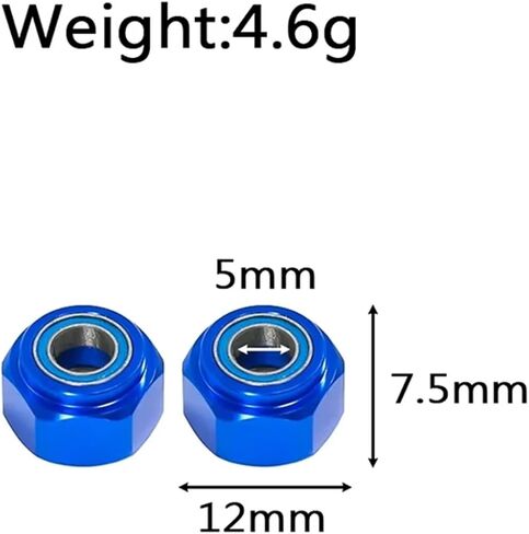 متوافق مع tamiya لسبائك الألومنيوم DT03 تحمل مفصل سداسي (العجلة الأمامية فقط) in Saudi Arabia