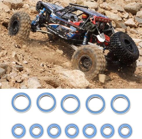 Compatible with Traxxas for Slash 4X4 for VXL for Rustler for Stampede HQ727 for Remo 1/10 RC Car Upgrade Parts 21Pcs Sealed Bearing Kit RC Repair Parts in Saudi Arabia