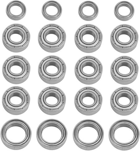 Compatible with Tamiya for TT01 TT01D TT01E TT01R DF02 1/10 RC Car Upgrade Parts Accessories 20 Pcs Steel Ball Bearing Kit RC Repair Parts in Saudi Arabia