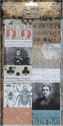 Tim Holtz 2025 Halloween 484 Piece Idea-Ology Sticker Book & 24 Large Collage Strips in Saudi Arabia