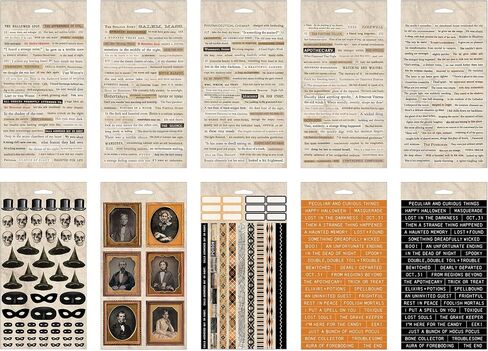 Tim Holtz 2025 Halloween 484 Piece Idea-Ology Sticker Book & 24 Large Collage Strips in Saudi Arabia