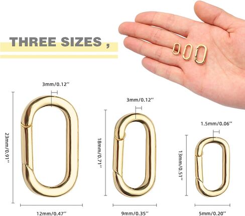 10pcs 925 Silver Plated Oval Clasps,Jewelry Clasps,Gold Paper Clip Clasps,DIY Bracelets Necklaces Jewelry Making and Repairing (925 Silver-14mm) in Kuwait