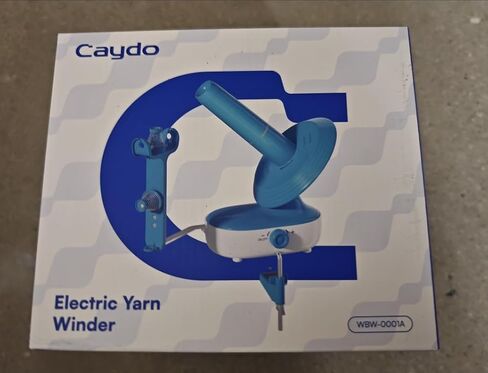 Caydo Yarn Winder Pro ، تلقائي كبير كعكة الغزل الكعكة للحيوانات الكروشيه ، والتوتر المزدوج لسرعة السرعة ، حاصلة على براءة اختراع (أزرق) in Kuwait