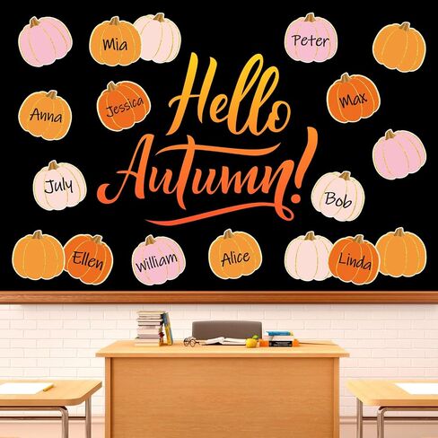 48 PCS Fall Pumpkin Cletouts Boho Pink Orange Pumpts Cutts Autumn Cutting With 100 PCS Point in Kuwait