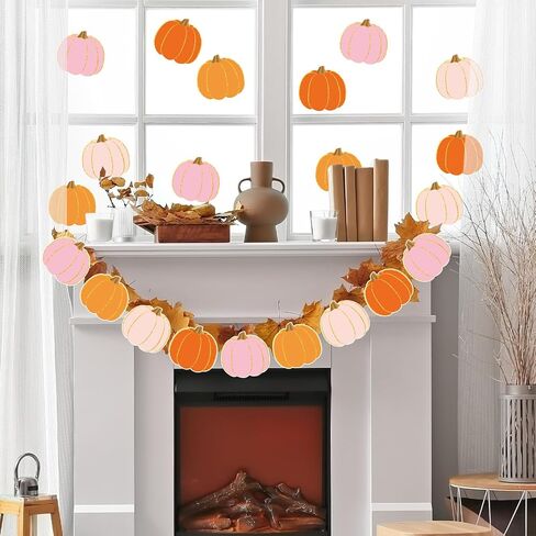 48 PCS Fall Pumpkin Cletouts Boho Pink Orange Pumpts Cutts Autumn Cutting With 100 PCS Point in Kuwait